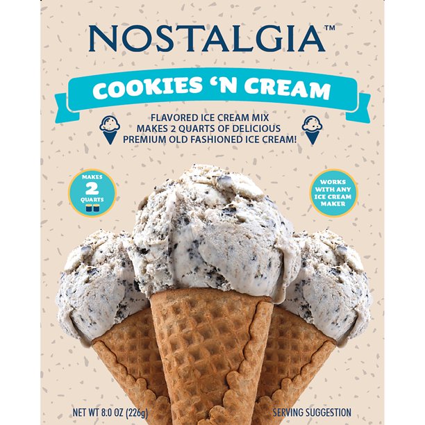 Nostalgia Ice Cream Mix Cookies & Cream