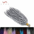 thumbnail image 2 of SEGO Jerry Curl Crochet Hair Bundles Marlybob Crochet Hair Kinky Curly Water Wave Crochet Hair Braids For Women Bohemian Curl Crochet Hair Extension Black to Light Auburn 3 Bundle, 2 of 6