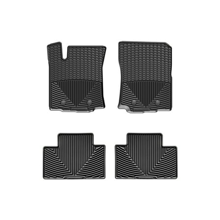 WeatherTech All-Weather Floor Mats compatible with 2018-2023 Toyota Tacoma - 1st & 2nd Row, Black