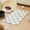 Grey, variant on Checkered Dog Feeding Mat, Absorbent Mats for Dog Food and Water Bowl, Dispenser, Retro Aesthetic Khaki Beige Checkerboard Pet Placemat for Dogs, Cats, Puppy Accessories, 12" X 19”
