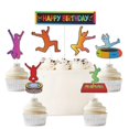 thumbnail image 1 of Cake Topper EQ EvairisQing Rainbow Jump, feliz cumpleaños, 1 of 5