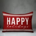 thumbnail image 2 of Creative Products Happy Holidays 14x20 Spun Poly Pillow, 2 of 2