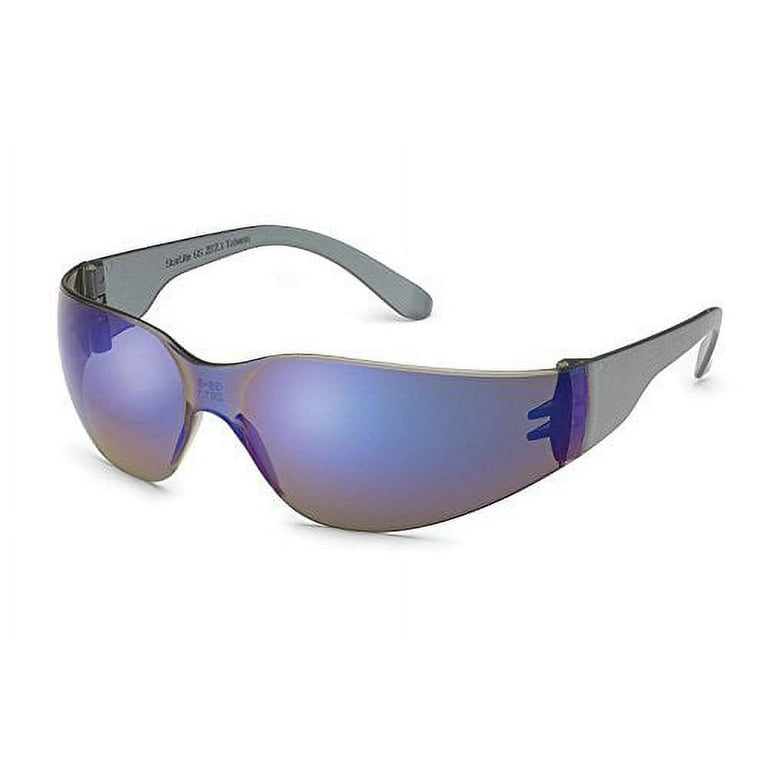 STARLITE SAFETY GLASSES, BLUE MIRROR LENS, Z87+ - Walmart.com