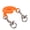 Orange[cite: 1], variant on Riousery Diving Camera Tray Handle Rope Corrosion Resistance Underwater Camera Lanyard Strap Yellow Durable Photography Accessory For Water Sports 10 inches / 25.4 cm[cite: 1, 2]