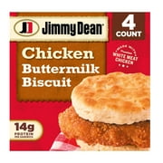 Jimmy Dean Buttermilk Chicken Biscuit Breakfast Sandwich, 16 oz, 4 Count, (Frozen)
