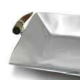 thumbnail image 4 of ELYON 13" Square Serving Tray with Horn Handles, Silver Handmade Platter, 4 of 6