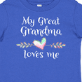 thumbnail image 4 of Inktastic My Great Grandma Loves Me Heart Great Grandchild Boys or Girls Baby T-Shirt, 4 of 5