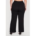thumbnail image 4 of Women's Plus Size Textured Knit Wide Leg Pants, 4 of 4