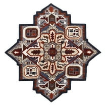 Ox Bay Selah 7' Star Gray/Rust Southwestern Hand-Tufted Indoor Area Rug