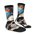thumbnail image 4 of Yiaed Bow Flower Skull Print Great elasticity Crew Socks Sports socks for Men and Women, 4 of 5
