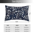 thumbnail image 2 of Cauagu Cherry Blossoms on Navy Background Print Pillow Covers with Envelope Closure,1PC Pillow Cases Decorative Pillow Case for Bed & Couch, Pillows Not Included-16"x24", 2 of 6