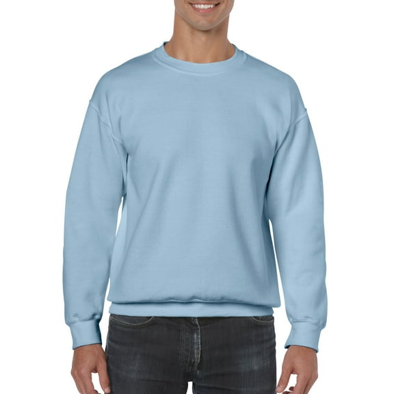 Gildan Mens Heavy Blend Crewneck Sweatshirt, S, Light Blue