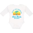 thumbnail image 3 of Inktastic Summer Enjoy the Sunshine Outer Banks North Carolina in Blue Boys or Girls Long Sleeve Baby Bodysuit, 3 of 5