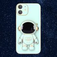 thumbnail image 1 of 3D Plating Astronaut Hidden Stand Case Cover Cute Astronaut Stand Phone Case para IPhone 12 TPU Cover, 1 of 3
