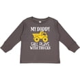 thumbnail image 3 of Inktastic Construction My Daddy Still Plays with Trucks Boys or Girls Long Sleeve Toddler T-Shirt, 3 of 5