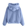 thumbnail image 6 of Women's Hoodie Long Sleeve Warm Hoodie Winter Fleece Plush Sweatshirt Hooded Jacket, 6 of 9