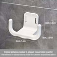 thumbnail image 1 of Dispensador de Toallas de Papel En Forma de U para Debajo Del Estante: Se Instala Sin Necesidad de Taladrar, con Adhesivo o Clip para Montaje En Pared. Dispensador de Papel Higiénico con Ganchos Late, 1 of 7