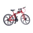 thumbnail image 3 of 17.5x10.5cm Creative Alloy Model 1:10 Mini Simulation Toy (Folding Mountain Bike Red), 3 of 7