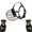 Black, variant on c Metal Wire Dog Muzzle with PU Leather Straps, Breathable Cage for MediumLarge Breeds, Bite & Bark Prevention