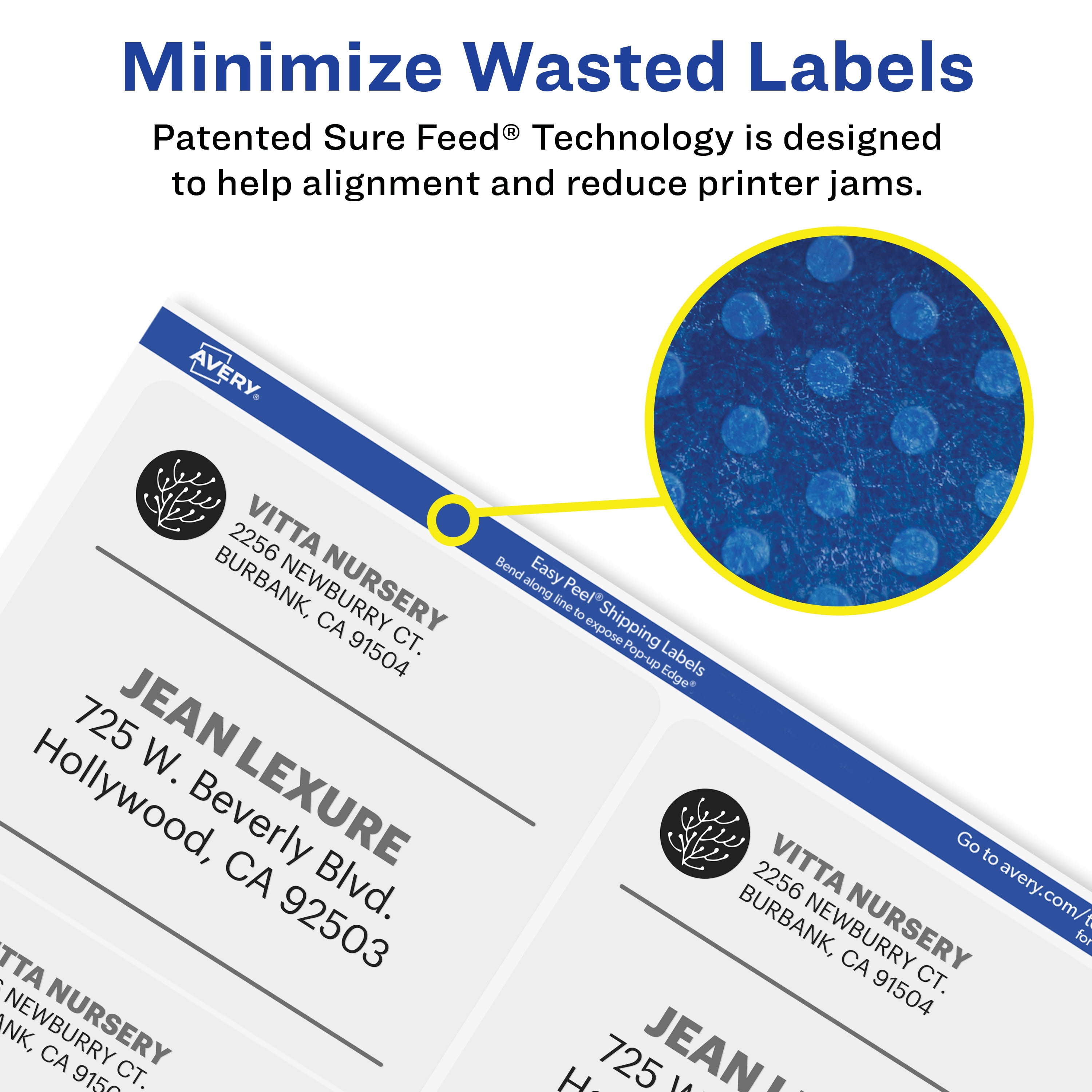 Avery Shipping Labels, 3-1/3" x 4", White, 600ct (5164)
