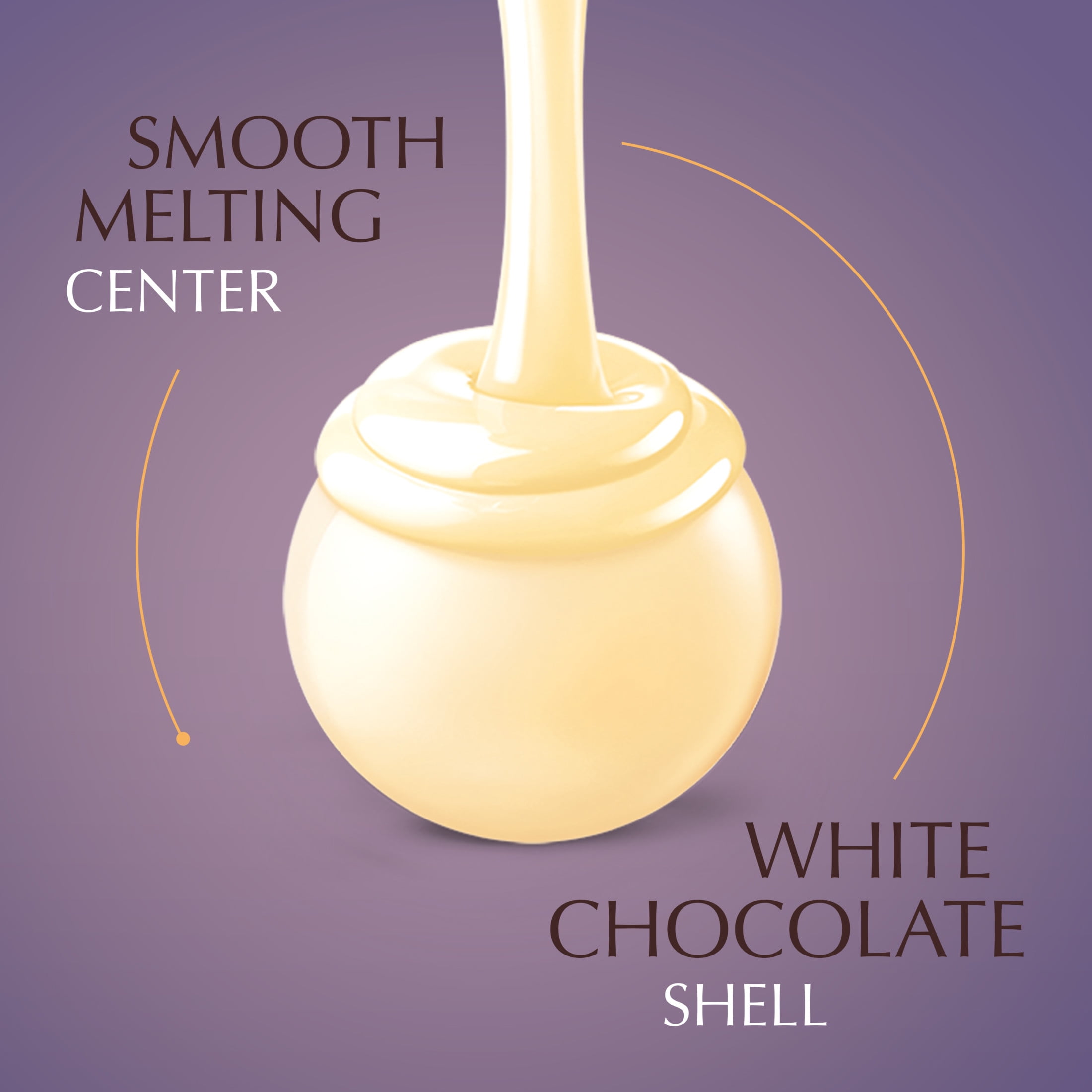 Lindt LINDOR White Chocolate Assorted Truffles With Allergen Info, 8.5 oz Bag