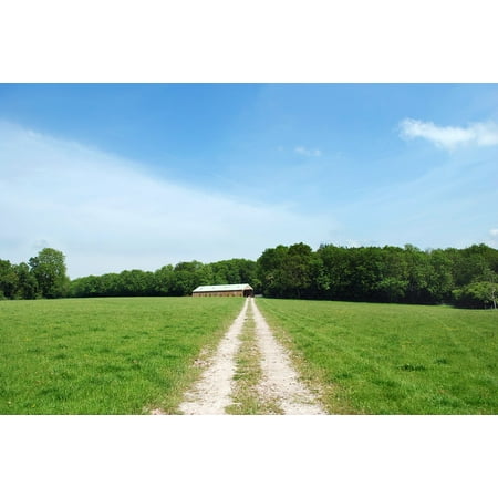 Canvas Print Nature Landscape Farm UK England Countryside Sky Stretched Canvas 10 x