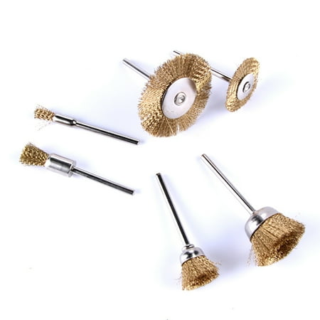 Copper Steel Wire Brush Polishing Car Wheels Full kit Rotary Tools