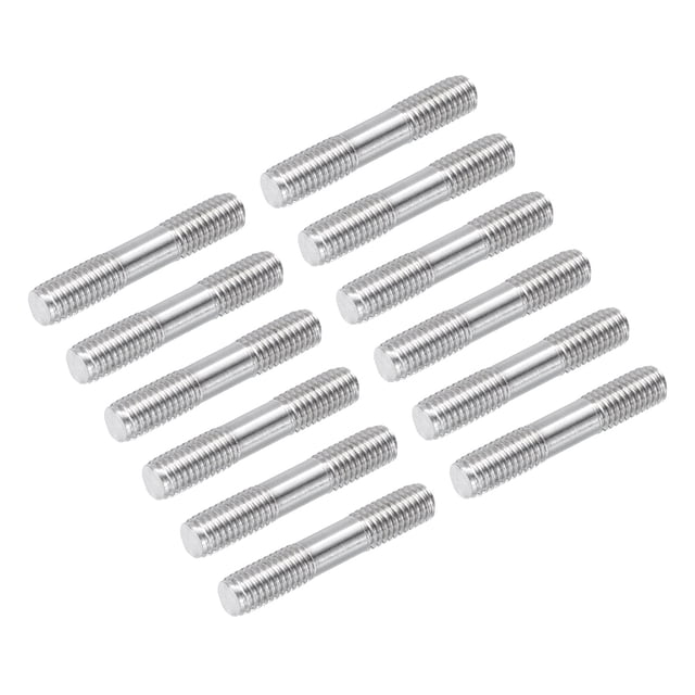Unique Bargains 304 Tige de Poussée en Acier Inoxydable Tige Filetée à Double Extrémité pour les Modèles DIY RC M8x45mm, Pack de 26