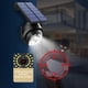 thumbnail image 4 of Cámara de seguridad solar simultánea para exteriores | LED sensor de movimiento 30 | Luz intermitente alimentada por energía solar | ABS impermeable IP65 | 3 Modos | 17x13x11cm Negro | Disuasivo de, 4 of 9