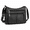 Black, variant on Black Zipper Crossbody Bag With Wide Shoulder Strap Phone Wallet Shoulder Purse Multiple Zipper Pockets Womens Handbag Faux Leather Black Color