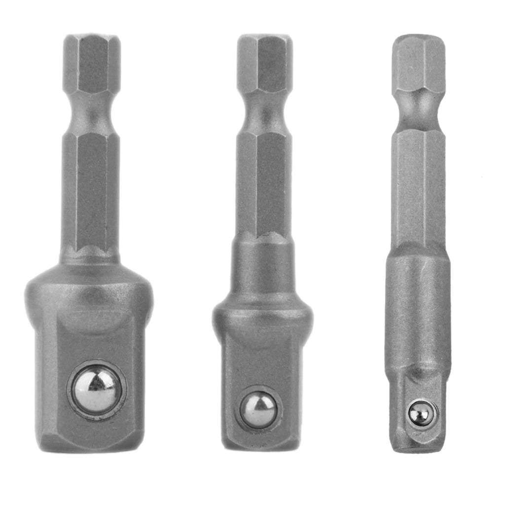 Socket Wrench Adapter Set, 3Pcs Socket Adapter Bit 1/4inch 3/8inch 1