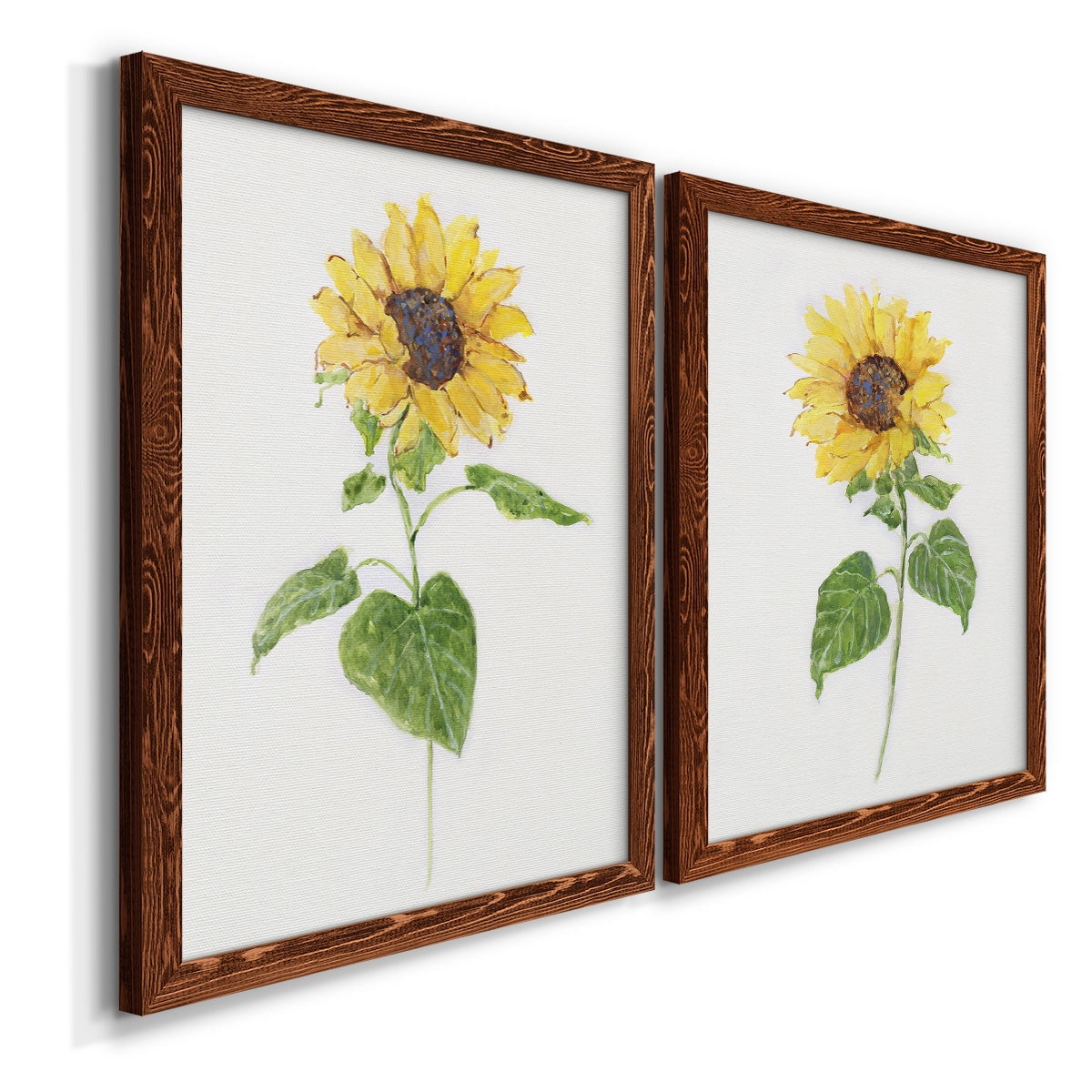Sunflower I - Premium Framed Canvas 2 Piece Set - Ready to Hang
