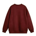 thumbnail image 3 of Blusas y camisas de manga larga con cuello redondo para hombre, sudadera holgada con cuello redondo de color liso, blusa de poliéster para hombre, 3 of 3
