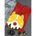 thumbnail image 3 of Cute Smiling Corgi Donut T-Shirt Women -Image by Shutterstock, Female 3X-Large, 3 of 4