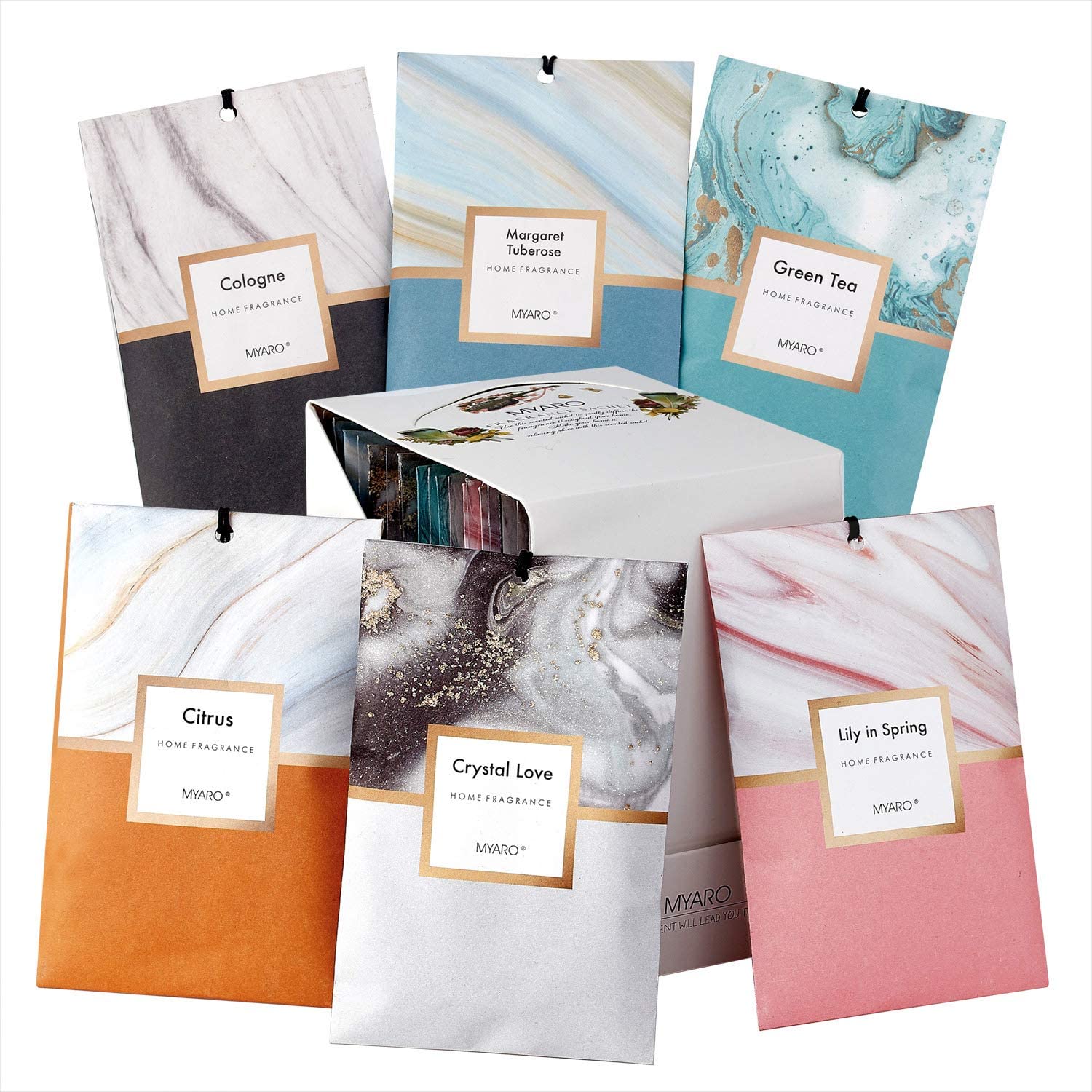MYARO Scented Sachets for Drawers and Closets, Room Fresheners for Home