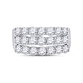 thumbnail image 4 of Diamond Princess 14kt White Gold Womens Round Diamond Anniversary Band Ring 2 Cttw, 4 of 4