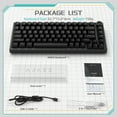 thumbnail image 5 of Ajazz AK820 Hot-swappable USB-C Gaming Keyboard with key puller, Black, 5 of 8