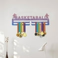thumbnail image 4 of Thickened Double Layer Rounded Corner Medal Display Shelf for Badminton  Football  and Basketball Medals - Anti-Deformed Hanging Holder for Home Use, 4 of 7