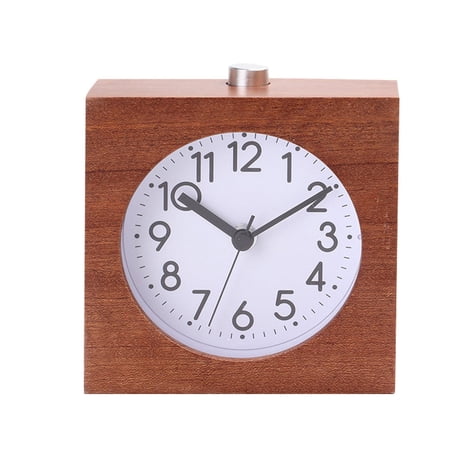 Creative Wooden Alarm Clock with Night Light Square Beech Wood Alarm Clock Timer Reminder Gifts Day