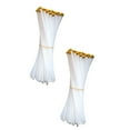 thumbnail image 2 of 100Pack Cylindrical White Plastic Flagpole Support Flags flags sticks, 2 of 8