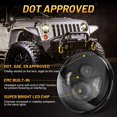 thumbnail image 3 of 7" Inch Round LED Headlight Hi-Lo Beam For 2018 2022 Royal Enfield Himalayan, 3 of 17