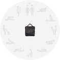 thumbnail image 3 of Adult 24 Hours Sex Positions Gender Iconic Wall Clock Wall Decor Watch Couple Valentines Wedding Gift, 3 of 7