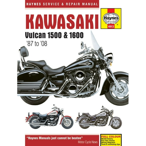 Kawasaki Vulcan 1500 (87-08) & 1600 (03-08) Haynes Repair Manual ^