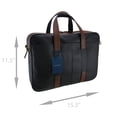 thumbnail image 4 of Cole Haan Buchannon Leather Briefcase Designer Business Travel Attache Case Laptop Computer Bag, 4 of 5
