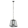 thumbnail image 5 of SAFAVIEH Rydler 3-Light C35,E12 Black Steel Pendant Light with Clear Shade, 5 of 6