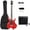 Red, variant on Burning Fire Design Electric Guitar Kit - 36-inch Beginner Electric Guitar Set with 20-Watt Amplifier, Humbucker-Single-Humbucker Pickup (Sunset Color)