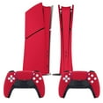thumbnail image 2 of Skin Sticker for PS5 Slim / Pro / Standard Disc / Digital Edition Console and Controllers Decals for PlayStation 5 Medium Candy Apple Red, 2 of 5
