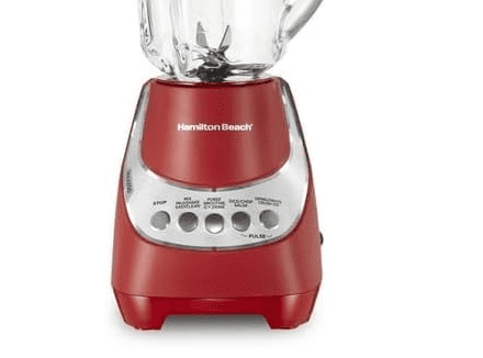 Quiet Blender, 48 oz. Glass Jar, 12 Blending Functions, Red, 53531F,ICE-CRUSHING POWER WITH STAINLESS STEEL ICE SABRE BLADES AND 800 WATTS
