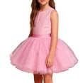 thumbnail image 5 of Byoo Toddler Girl's Solid Color Tulle Tutu Skirt Elastic Waist Flared Layered Skirts Basic Ballet Skirt for Dance Practice, 5 of 5