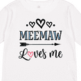 thumbnail image 4 of Inktastic My Meemaw Loves Me Girls Girls Long Sleeve Toddler T-Shirt, 4 of 5